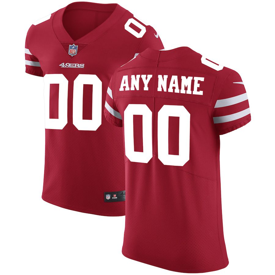 Men San Francisco 49ers Nike Scarlet Vapor Untouchable Custom Elite NFL Jersey